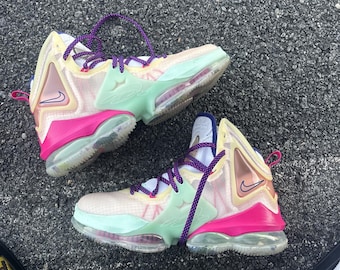 Zapatillas Nike LeBron 19 de San Valentín, color rosa, para hombre, dh8459-900, talla 8
