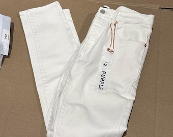 285. Purple Brand white jeans with front and back tags size 32 #purplebrand #denim