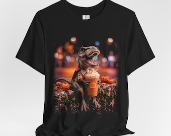 Camiseta de Halloween de T-Rex vampiro / Camiseta estampada de T-Rex vampiro espeluznante / Regalo de disfraz de Halloween adorable