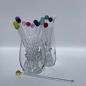 Glass Drink Stirrer / Swizzle Stick 