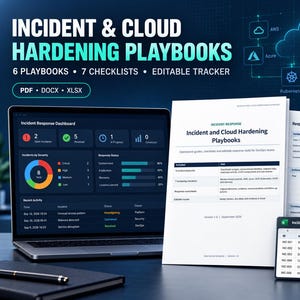 DevOps Incident Response & Cloud Hardening Playbooks | AWS Azure GCP Kubernetes Security Checklists | Editable pdfdocxXLSX