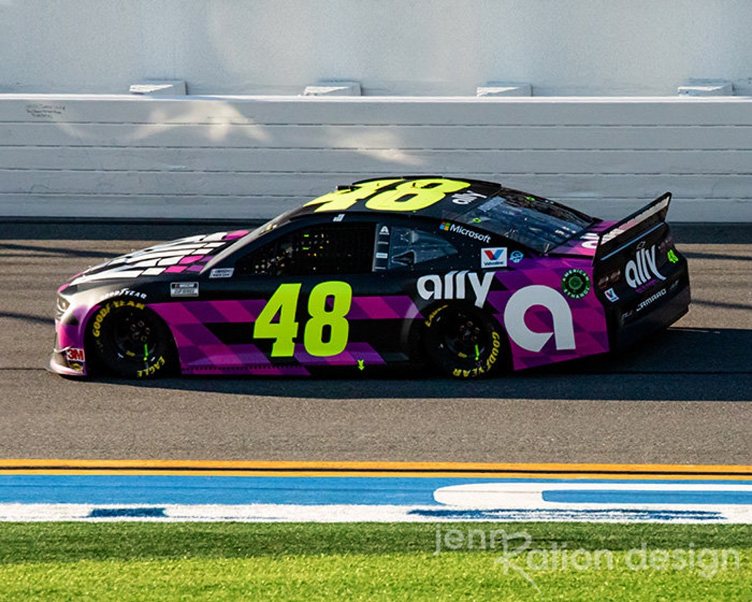 Jimmie Johnson 48 Ally Car NASCAR Photography Racing Etsy