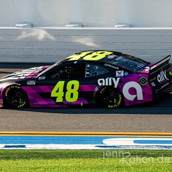 Jimmie Johnson #48 Ally Car, NASCAR Photography, Racing Photography, Daytona 500, No. 48 NASCAR, Jimmie Johnson Print, NASCAR, Race Car Art