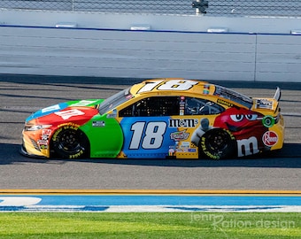 Men's Kyle Busch JH Design Yellow M&Ms Official Pit Shirt