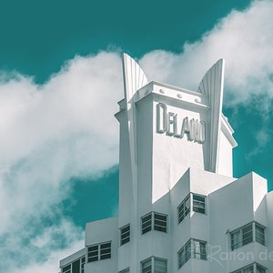 Miami Beach Photography, Delano Art Deco Hotel, Miami Beach Wall Art, South Beach Miami Print, Midcentury Miami, Miami Hotel