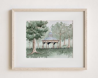 A Day at Tower Grove Park Print, Tower Grove Park Print, Tower Grove Park, St. Louis Missouri Print, St. Louis Print, Tower Grove Pavilion