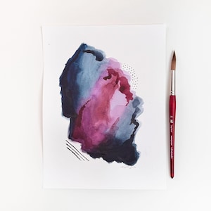 Limitless - 9x12 Original Watercolor Abstract Painting, Watercolor Art, Original Art, Abstract Painting, Colorful Art
