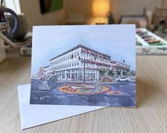 Downtown Conway, Arkansas Greeting Card