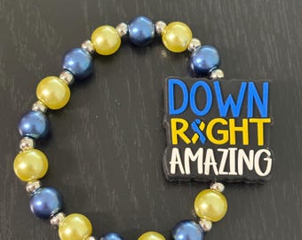 Down Syndrome Awareness Beaded Bracelet