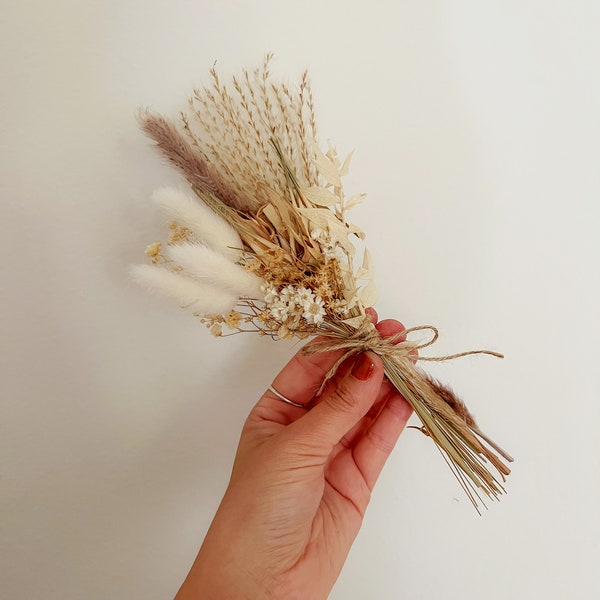 Mini Dried Floral Bundle - Natural Colors