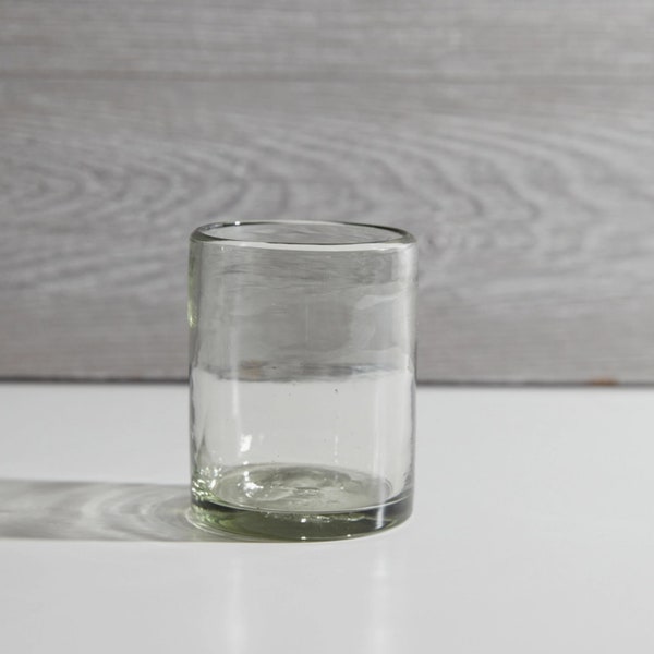 Handblown Mexican Glasses - Rocks - Lowboy Clear