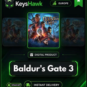 Baldur's Gate 3 — PC Steam-present — Direkt till ditt konto | Europa och USA | Omedelbar leverans
