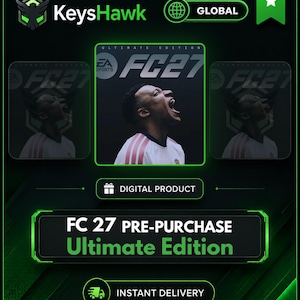 FC 27 Ultimate Edition - Förbeställning | Tidig åtkomst | — Fullständig åtkomst online PC Steam-konto | Global | Omedelbar leverans