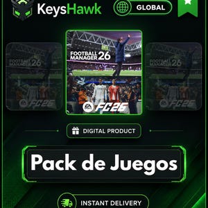 Football Manager 26 with (In-Game Editor) + FC 26 FREE as a Gift— Offline PC Steam Account | Global | Immediate Delivery