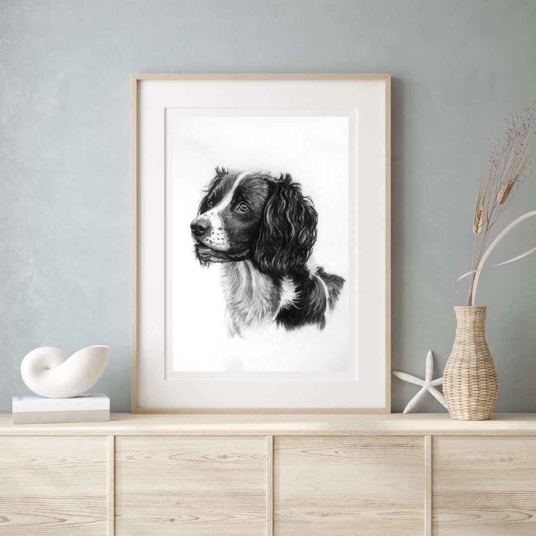 Springer Spaniel Dog Wall Art Print Spaniel Lover Gift for - Etsy UK