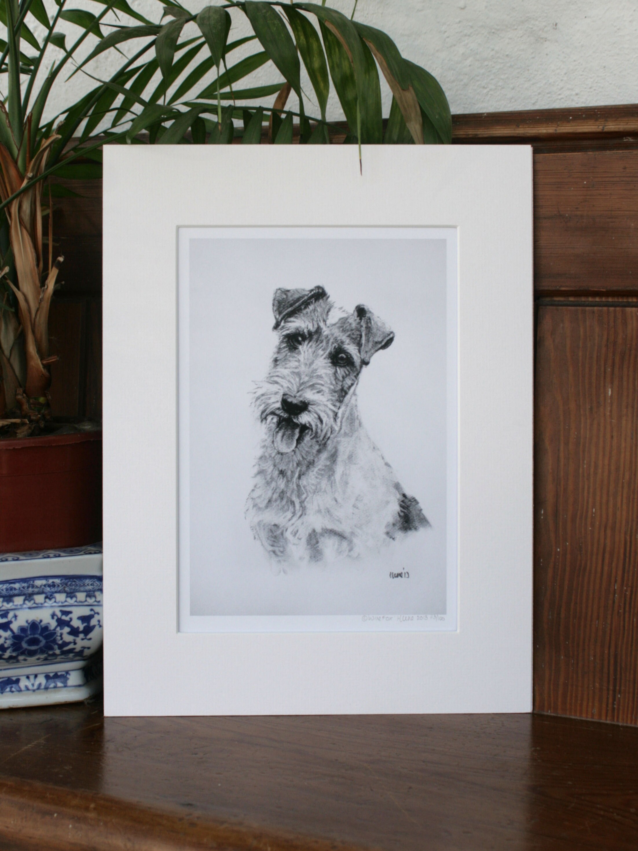 Wire Fox Terrier Dog Print Dog Lover Gift Wall Art Giclee - Etsy UK