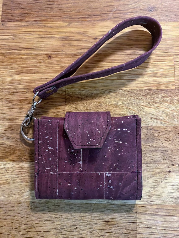 Wristlet Wallet Cork Key Fob Wallet Small Wallet for Women Etsy