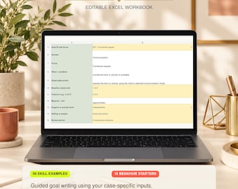 BCBA Goal Bank | Excel ABA Goal Builder | Behavior & Skills Goal Bank