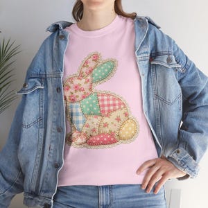 Patchwork Easter Bunny T-Shirt