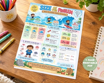 Size of the Problem Worksheet, Emotional Regulation, Impulse Control (PDF)