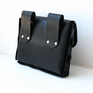 Leather Belt Bag. Black Hip Bag, Festival Bag - Etsy