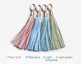 Pastel Tassels, Leather Long tassel