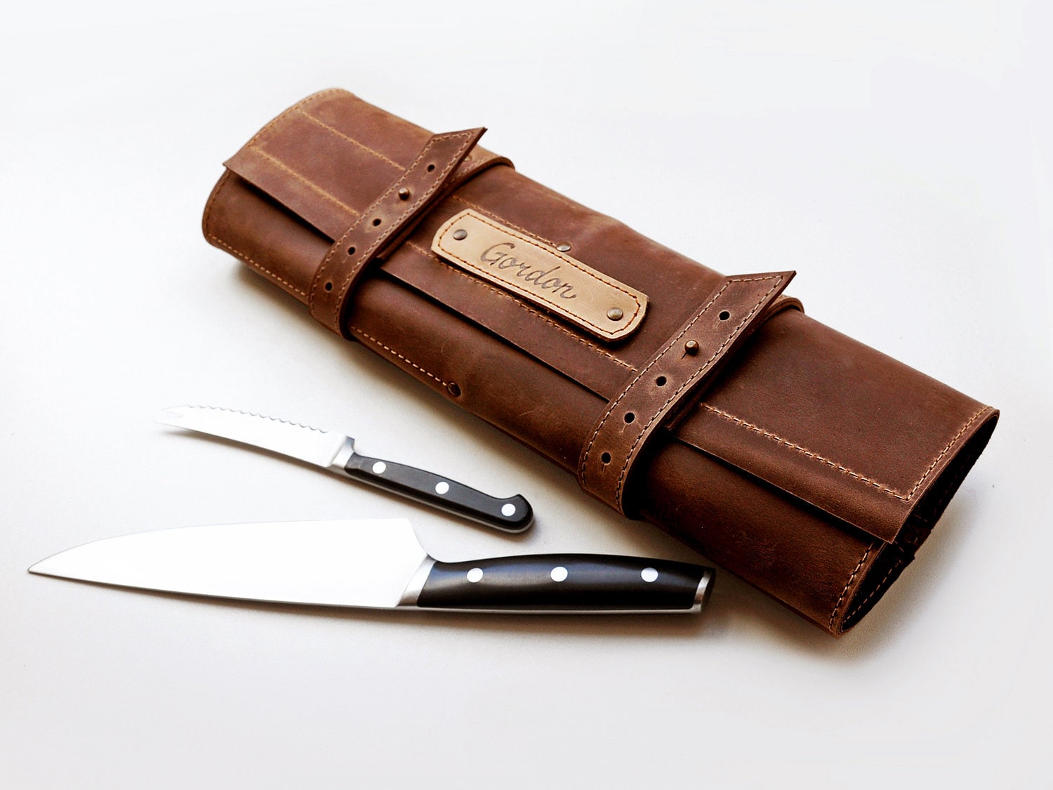 Create your own knife roll Personalized leather chef's Etsy