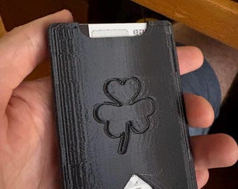 Tarjetero delgado con diseños personalizados