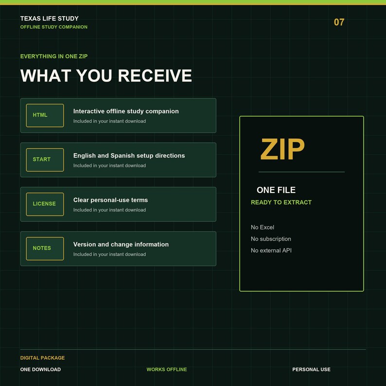 Texas Life Insurance Study Companion | 211 Practice Questions | Offline HTML Mini App image 7