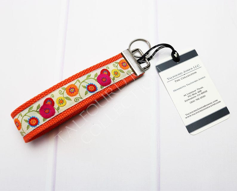 Wrist Key Holder Wrist Lanyard Wristlet Key Ring Ribbon Etsy