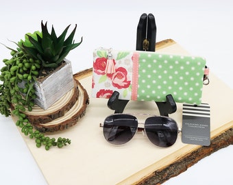 Zipper Glasses Case, Readers Case, Sunglasses Case, Eyeglass Holder, Spectacle Case, Floral Glasses Case, Eyeglasses Case
