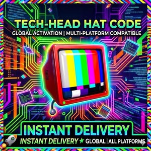 Roblox / Tech Head Hat TV Television Couch Potato - Código de juguete RARO / Código digital / Entrega automática en línea