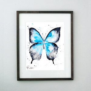 Animal Watercolor Painting, Animal Art Print, Butterfly Art, Butterfly Artwork, Butterfly Watercolor, Butterfly Wall Art, Butterfly Print image 1