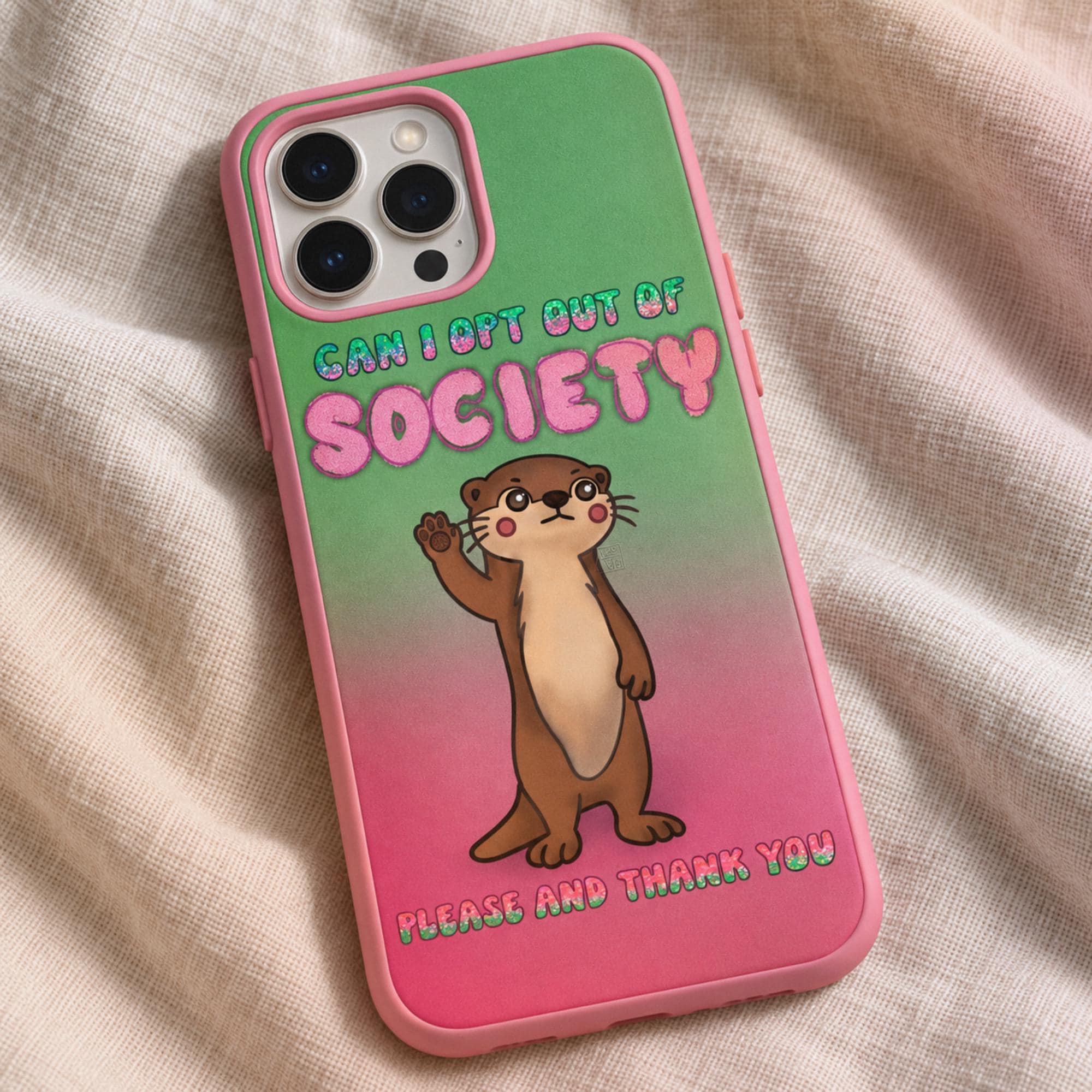 ANXIOUS OTTER: Original Digital Art