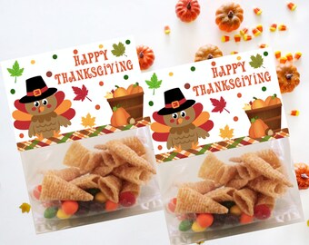 Thanksgiving Treat Bags Treat Topper Turkey Gift Tags Thanksgiving Treat Bag Topper Gift Bag Topper Place Card Tags Thanksgiving Party Favor