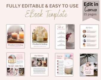 Business Catalog Template Ebook Product Catalog Wholesale Line Sheet Template  Etsy Product List Wholesale Price List Candle Jewelry