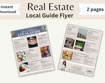 Real Estate Local Guide City Guide Flyer Real Estate Marketing Flyer