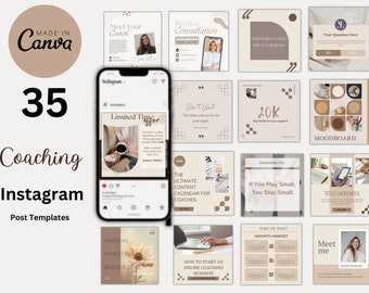 Coaching Instagram Post Template Coach Social Media Life Coach Instagram Coaching Business Coaching IG Post Canva Template