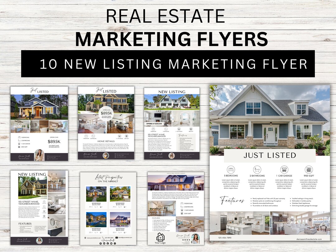 10 New Listing Real Estate Marketing Flyers - Etsy
