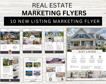 10 New Listing Real Estate Marketing Flyers