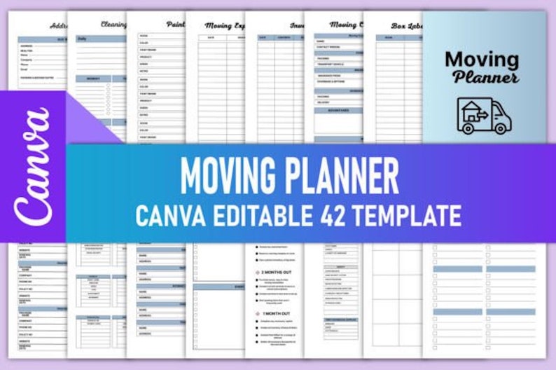 New Home Checklist Printable Editable New Apartment Checklist Moving Planner Home Moving Essentials Shopping List Digital PDF image 1