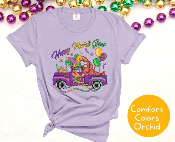 comfort colors mardi gras shirt