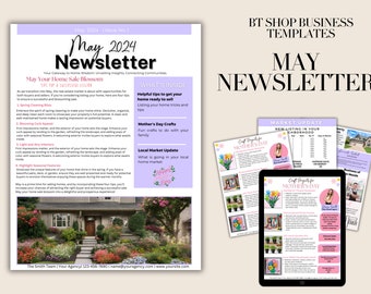 May Real Estate Monthly Newsletter - 8.5 x 11 Template