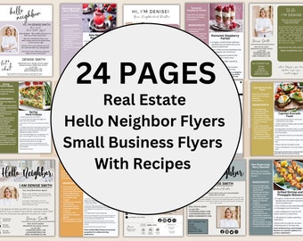 Real Estate Marketing Neighbor Flyer Monthly Real Estate Flyers Business Marketing Flyer Recipe Flyer Real Estate Social Media Marketing