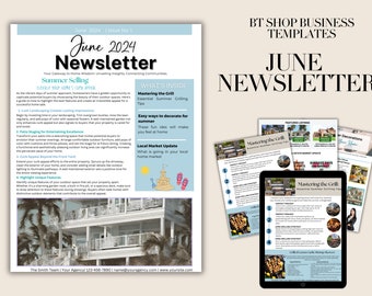 June Real Estate Monthly Newsletter - 8.5 x 11 Template