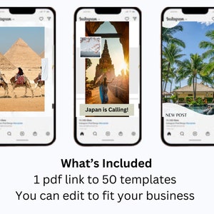 100 Travel Instagram Story Templates Travel Agent Instagram Post Travel Blogger Templates Travel Influencer Instagram Vacation Resort Post image 7