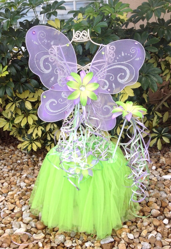 Items similar to Tinkerbell Tutu, Tinkerbell Costume, Tinkerbell Wings ...