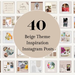 40 Modern Beige Theme Instagram Posts Coaching Business Template Modern Instagram Post Jewelry Instagram Fashion Branding Instagram Posts image 1