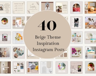 40 Modern Beige Theme Instagram Posts  Coaching Business Template Modern Instagram Post Jewelry Instagram Fashion Branding Instagram Posts