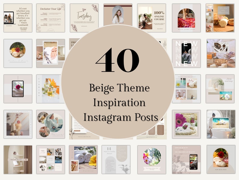 40 Modern Beige Theme Instagram Posts Coaching Business Template Modern Instagram Post Jewelry Instagram Fashion Branding Instagram Posts image 1